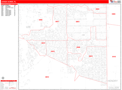 Lehigh Acres Wall Map