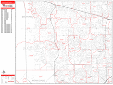 Pembroke Pines Zip Code Wall Map