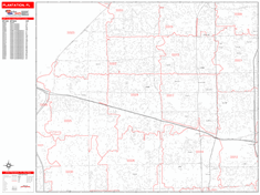 Plantation Zip Code Wall Map