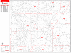 Tamarac Zip Code Wall Map