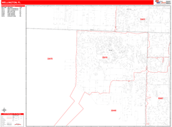 Wellington Zip Code Wall Map