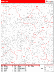 Roswell Wall Map