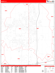 Ankeny Zip Code Wall Map