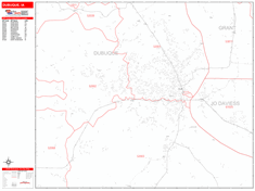 Dubuque Wall Map