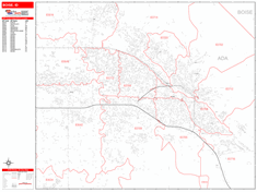 Boise Wall Map