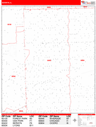 Berwyn Wall Map