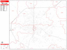 Decatur Zip Code Wall Map