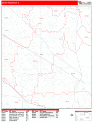 Mount Prospect Zip Code Wall Map