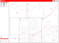 Normal Zip Code Wall Map