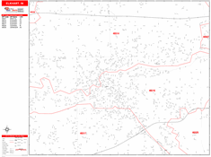 Elkhart Zip Code Wall Map