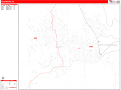 Manhattan Zip Code Wall Map