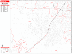 Olathe Zip Code Wall Map