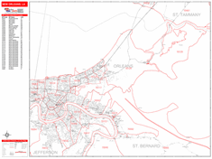 New Orleans Wall Map