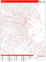 Boston Wall Map