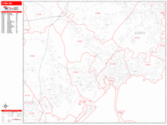 Lynn Zip Code Wall Map