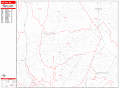 Malden Zip Code Wall Map