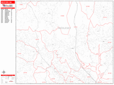 Medford Zip Code Wall Map