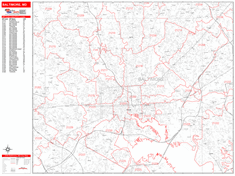 Baltimore Zip Code Wall Map