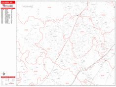 Columbia Wall Map