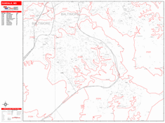 Dundalk Zip Code Wall Map