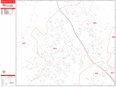 Germantown Zip Code Wall Map