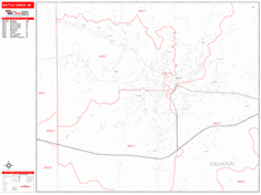 Battle Creek Zip Code Wall Map