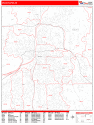 Grand Rapids Wall Map