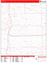 Livonia Zip Code Wall Map