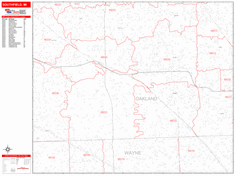 Southfield Zip Code Wall Map