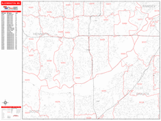 Bloomington Wall Map