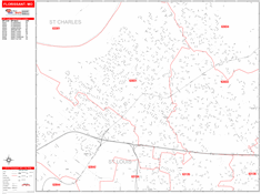 Florissant Zip Code Wall Map