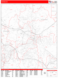 Durham Wall Map