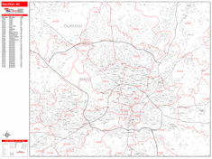 Raleigh Wall Map