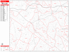 Clifton Zip Code Wall Map