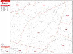 Irvington Zip Code Wall Map