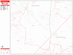 Old Bridge Zip Code Wall Map