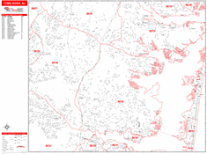 Toms River Zip Code Wall Map