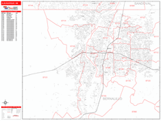 Albuquerque Wall Map