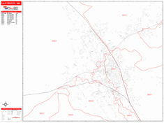 Las Cruces Zip Code Wall Map