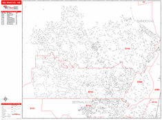 Rio Rancho Zip Code Wall Map