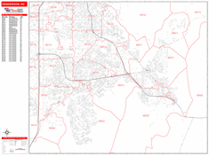 Henderson Zip Code Wall Map