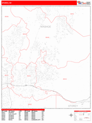 Sparks Zip Code Wall Map