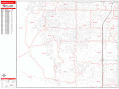 Spring Valley Zip Code Wall Map