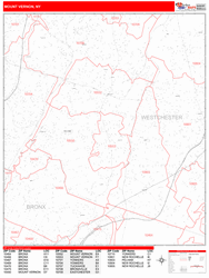 Mount Vernon Zip Code Wall Map