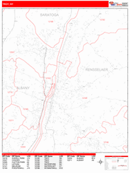 Troy Zip Code Wall Map