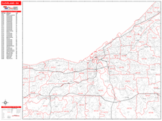 Cleveland Wall Map