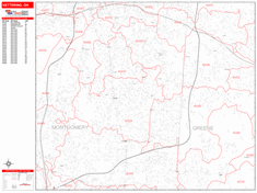 Kettering Zip Code Wall Map