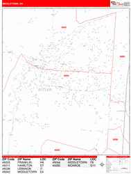 Middletown Wall Map