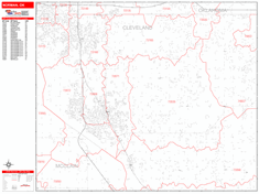 Norman Zip Code Wall Map