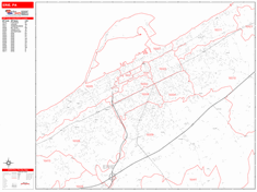 Erie Wall Map